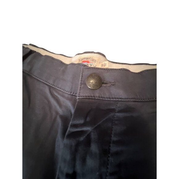 Faherty Mens Navy Shorts Size 35 Classic Fit Cotton Blend With Button & Zip Clos - Picture 3 of 4